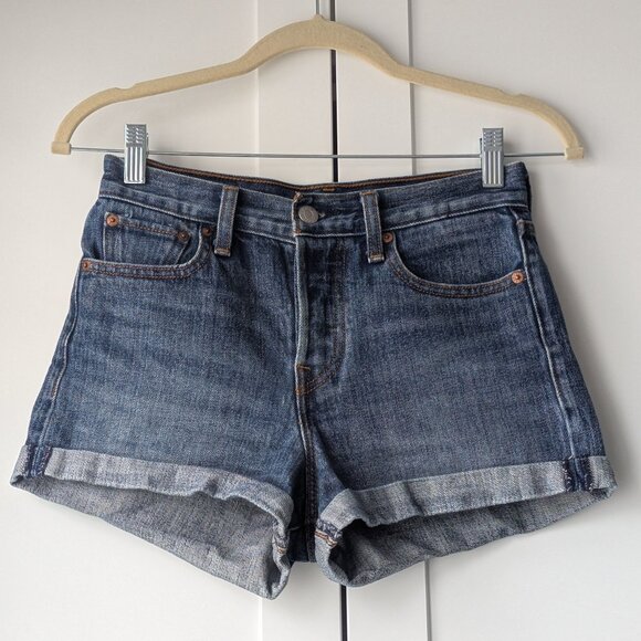 Levi's High Rise Denim Shorts - Picture 1 of 3